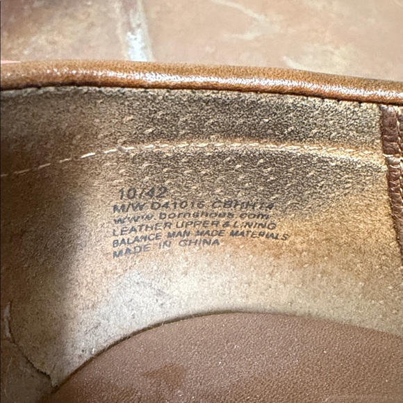 Born Lissette Brown Leather Fringed Heeled Women's Loafer Shoes Size 10 - Picture 5 of 6